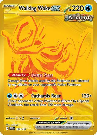 Walking Wake ex #178/131 Hyper Rare - Prismatic Evolutions Pokemon card