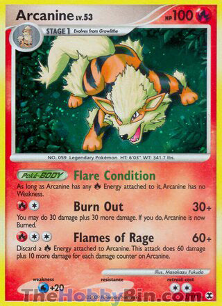 0001 Arcanine Holo Rare Rising Rivals