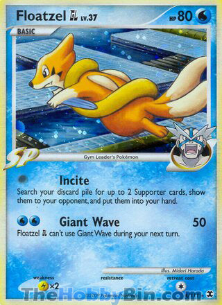 0004 Floatzel GL Holo Rare Rising Rivals
