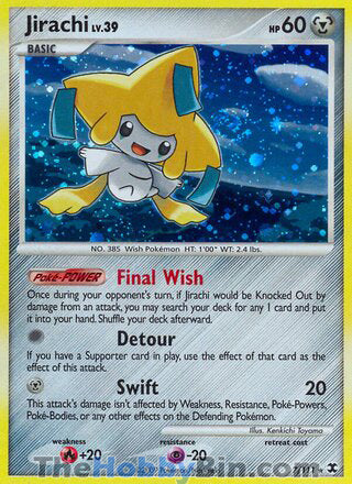 0007 Jirachi Holo Rare Rising Rivals