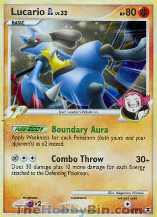 0008 Lucario GL Holo Rare Rising Rivals