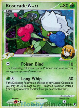 0012 Roserade GL Holo Rare Rising Rivals