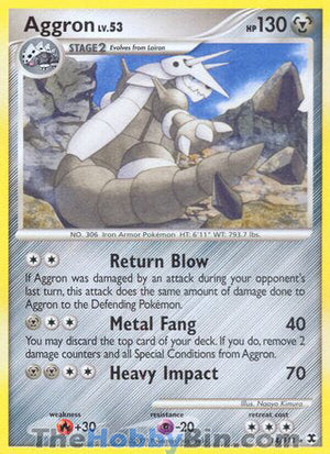 0014 Aggron Rare Rising Rivals