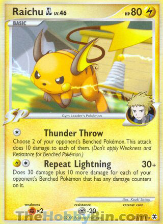Raichu GL #31/111 Rare - Rising Rivals Pokemon card