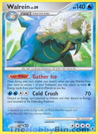 Walrein #36/111 Rare - Rising Rivals Pokemon card