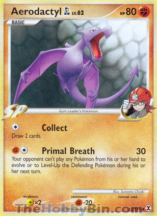 Aerodactyl GL #55/111 Common - Rising Rivals Pokemon card