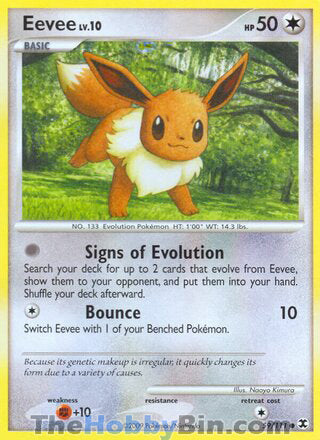 Eevee #59/111 Common - Rising Rivals Pokemon card