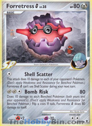 Forretress G #61/111 Common - Rising Rivals Pokemon card