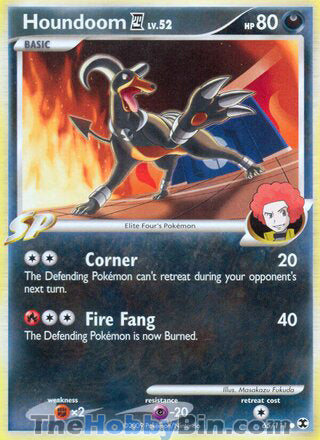 Houndoom E4 #65/111 Common - Rising Rivals Pokemon card