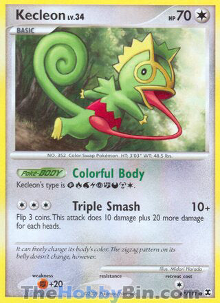 Kecleon #67/111 Common - Rising Rivals Pokemon card