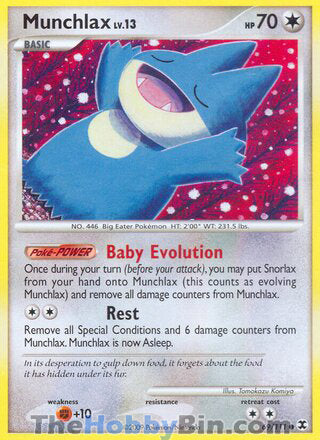 Munchlax #69/111 Common - Rising Rivals Pokemon card