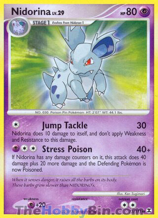 Nidorina #73/111 Common - Rising Rivals Pokemon card