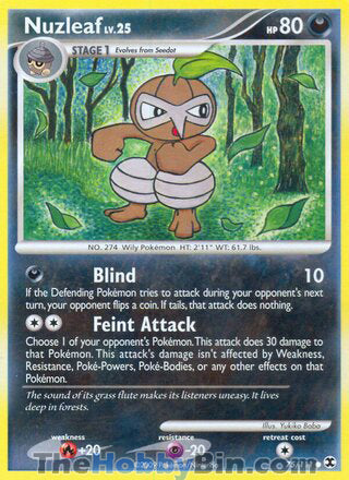 Nuzleaf #75/111 Common - Rising Rivals Pokemon card