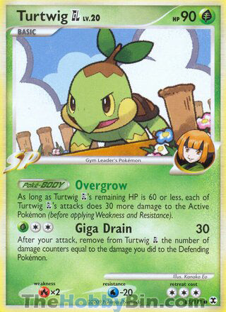 Turtwig GL #85/111 Common - Rising Rivals Pokemon card