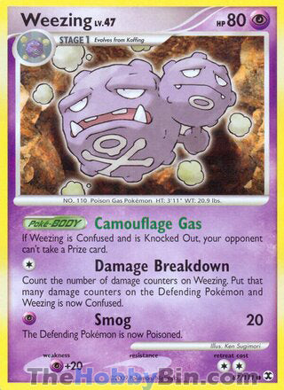 Weezing #87/111 Common - Rising Rivals Pokemon card