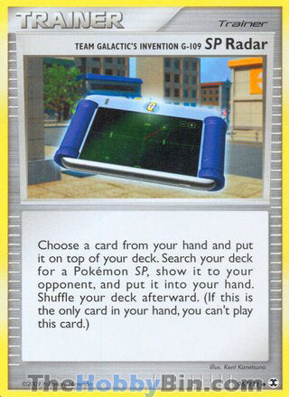 Team Galactic's Invention G-109 SP Radar #96/111 Uncommon - Rising Rivals Pokemon card