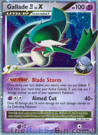 Gallade E4 Lv.X Rising Rivals Ultra Rare #106/111