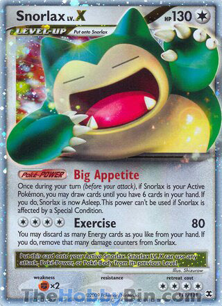 Snorlax Lv.X Rising Rivals Ultra Rare #111/111