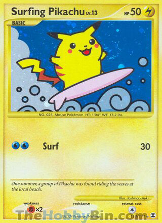 Surfing Pikachu Rising Rivals Secret Rare #114/111