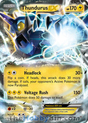 0026 Thundurus EX Ultra Rare Roaring Skies