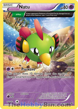 Natu #28/108 Common - Roaring Skies Pokemon card