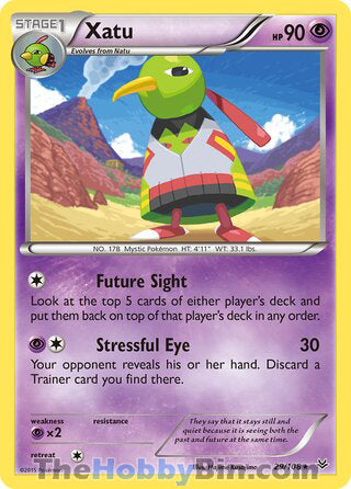 Xatu #29/108 Rare - Roaring Skies Pokemon card