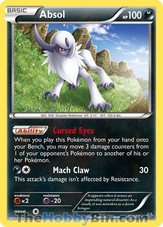 0040 Absol Holo Rare Roaring Skies