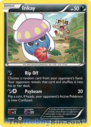 Inkay #41/108 Common - Roaring Skies Pokemon card