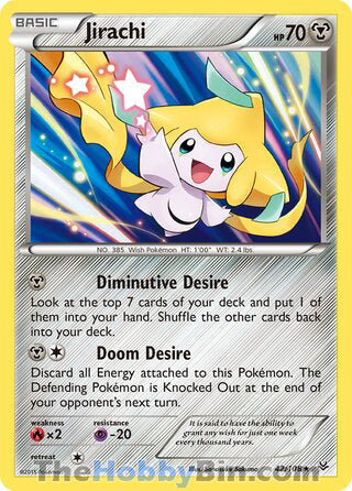 0042 Jirachi Holo Rare Roaring Skies