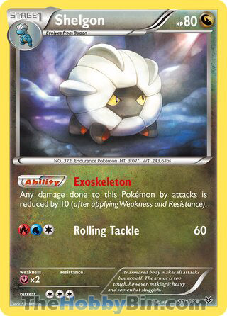 Shelgon #56/108 Uncommon - Roaring Skies Pokemon card