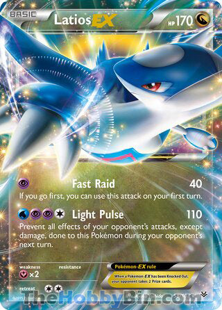 Latios EX #58/108 Ultra Rare - Roaring Skies Pokemon card