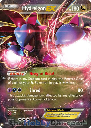 Hydreigon EX #62/108 Ultra Rare - Roaring Skies Pokemon card