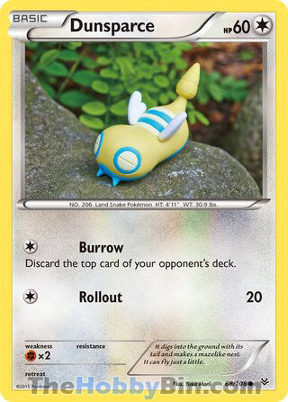 Dunsparce #68/108 Common - Roaring Skies Pokemon card