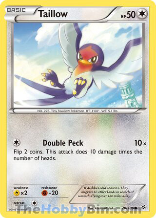 Taillow #70/108 Common - Roaring Skies Pokemon card