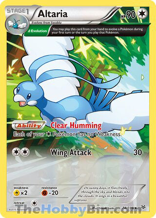Altaria #74/108 Rare - Roaring Skies Pokemon card