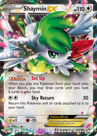 Shaymin EX #77/108 Ultra Rare - Roaring Skies Pokemon card