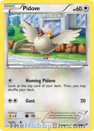 Pidove #78/108 Common - Roaring Skies Pokemon card