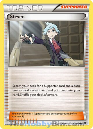 Steven #90/108 Uncommon - Roaring Skies Pokemon card