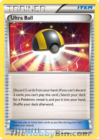 Ultra Ball #93/108 Uncommon - Roaring Skies Pokemon card