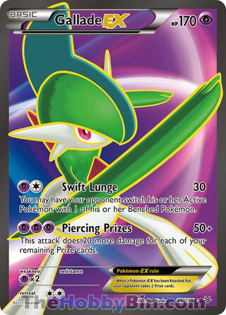 Gallade EX #99/108 Ultra Rare - Roaring Skies Pokemon card