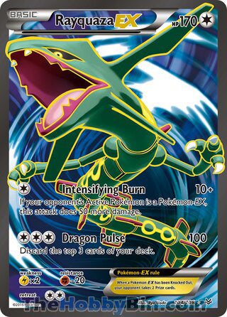 Rayquaza EX #104/108 Ultra Rare - Roaring Skies Pokemon card