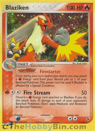 0003 Blaziken Holo Rare Ruby & Sapphire