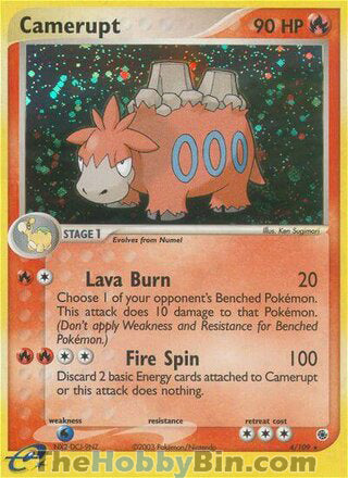 0004 Camerupt Holo Rare Ruby & Sapphire