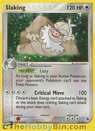 Slaking Ruby & Sapphire Holo Rare #12/109