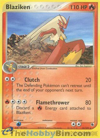 Blaziken Ruby & Sapphire Rare #15/109