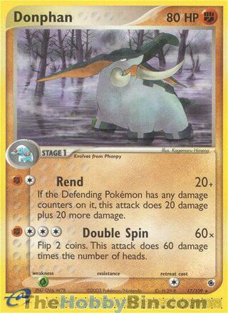 Donphan Ruby & Sapphire Rare #17/109