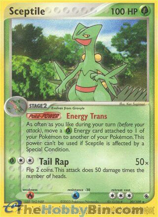 0020 Sceptile Rare Ruby & Sapphire