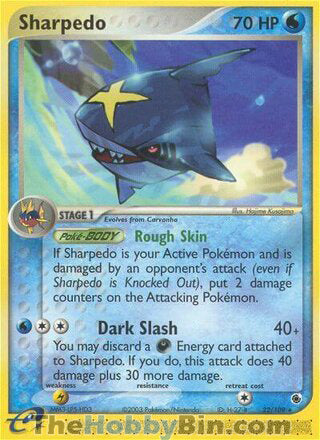 0022 Sharpedo Rare Ruby & Sapphire