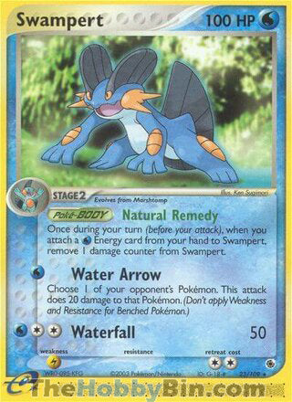 0023 Swampert Rare Ruby & Sapphire