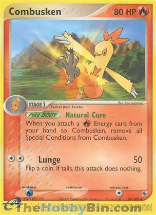 0028 Combusken Uncommon Ruby & Sapphire